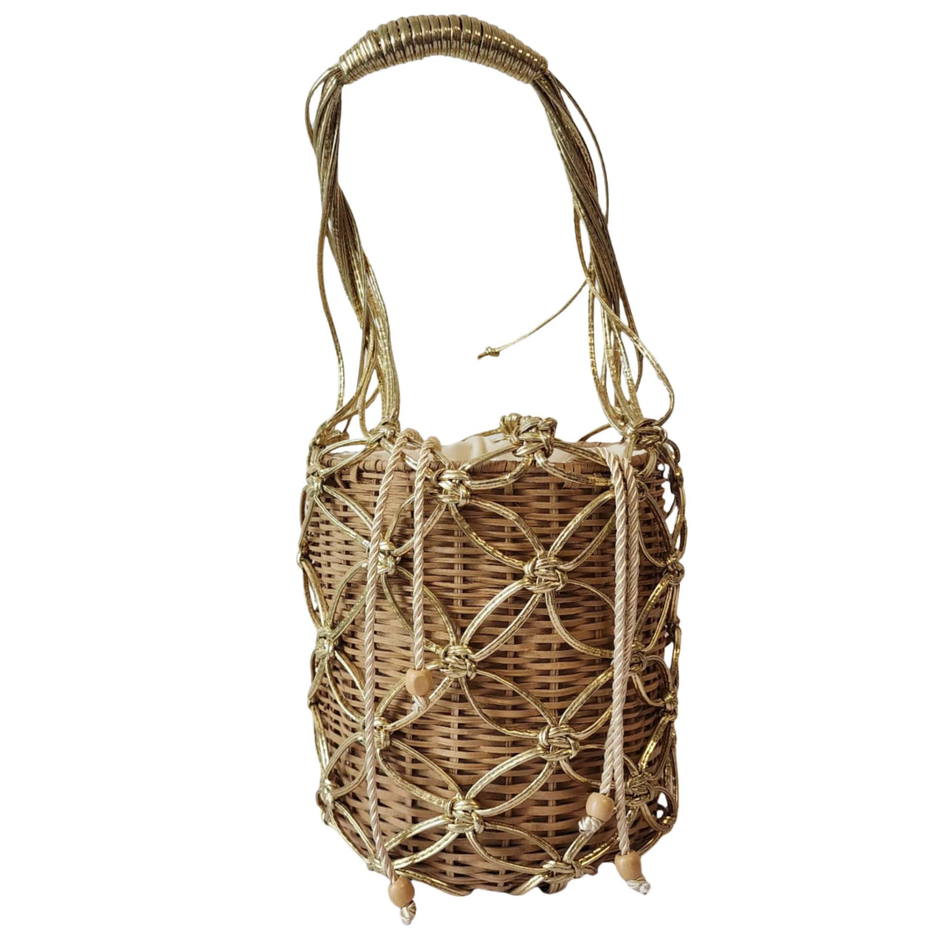 Golden Bloom Cono Bag