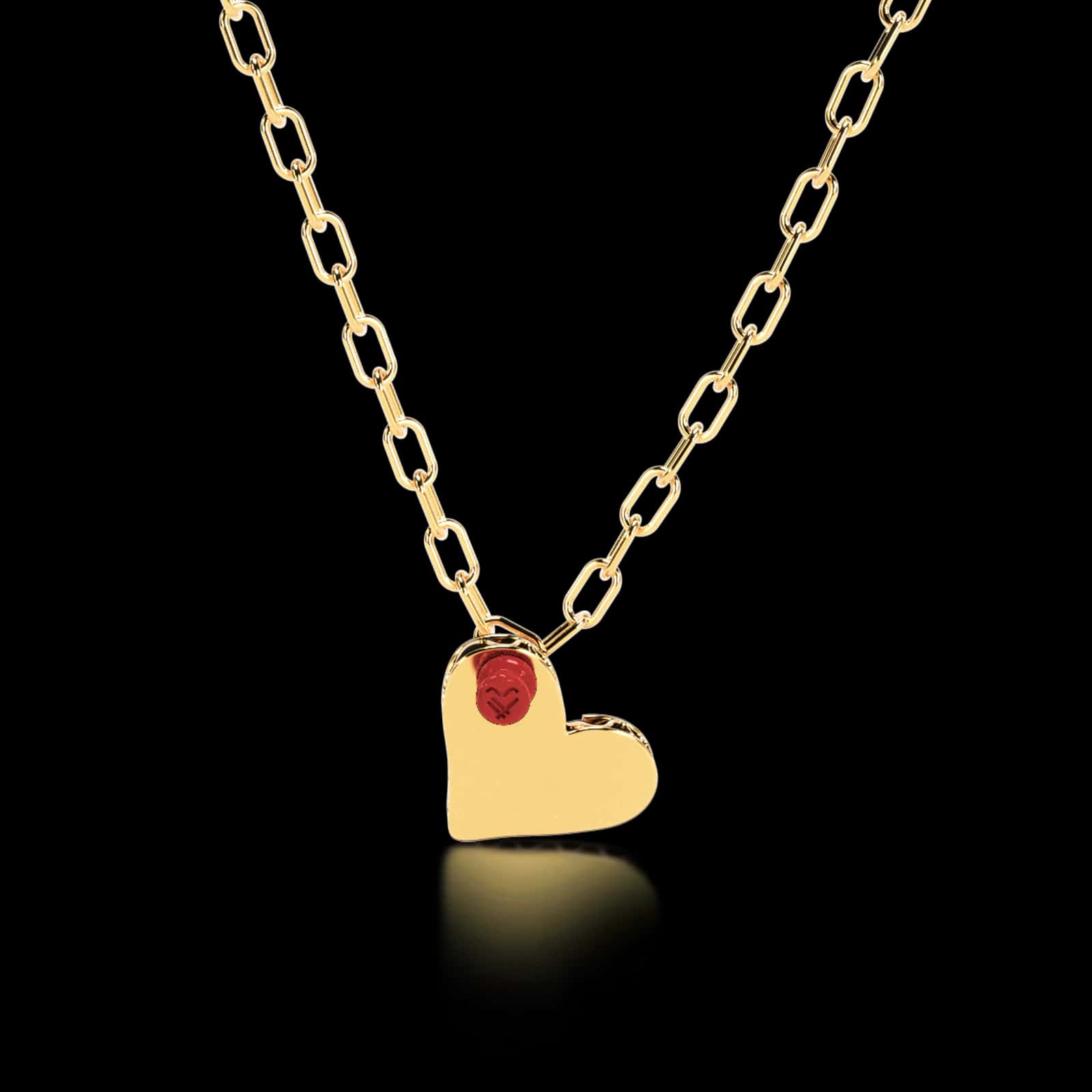 Collar PIN IT CARDBOARD HEART