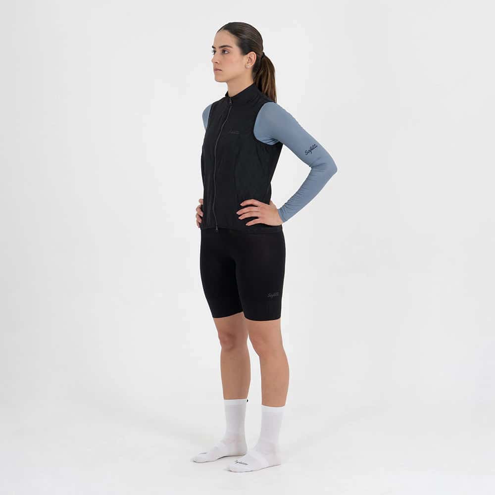 CHALECO CICLISMO NAPOLI NERO PARA MUJER