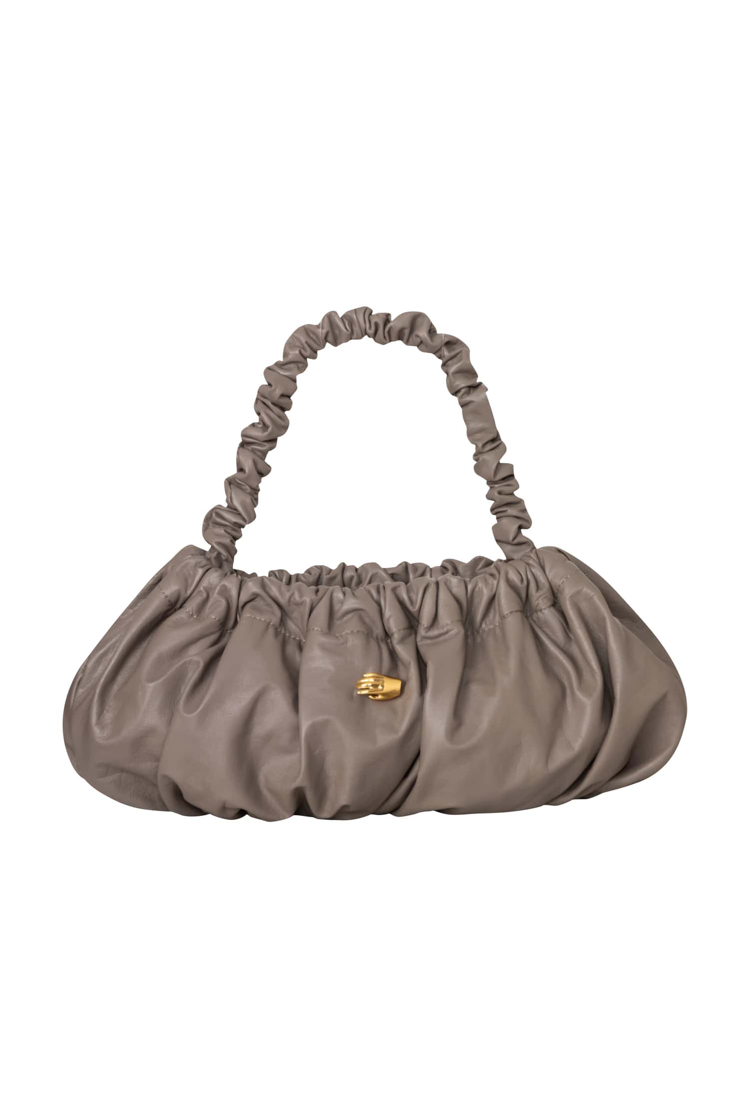 Pierre G Taupe Leather Bag