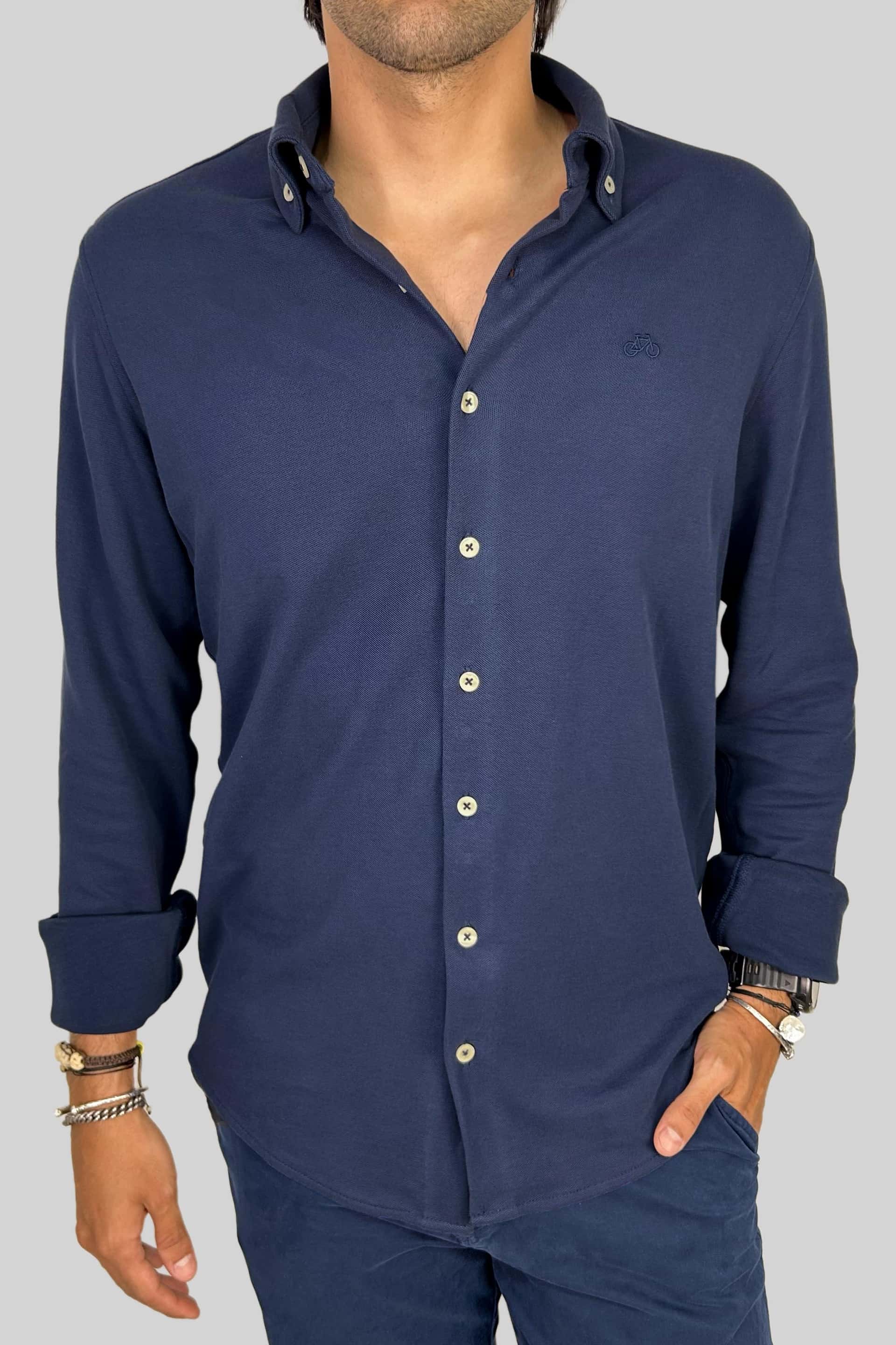 CAMISA PIQUE NAVY