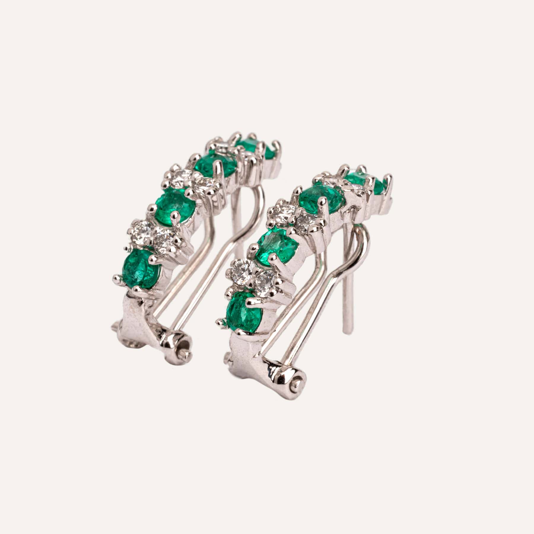 Arete Huggie Big doble chaton