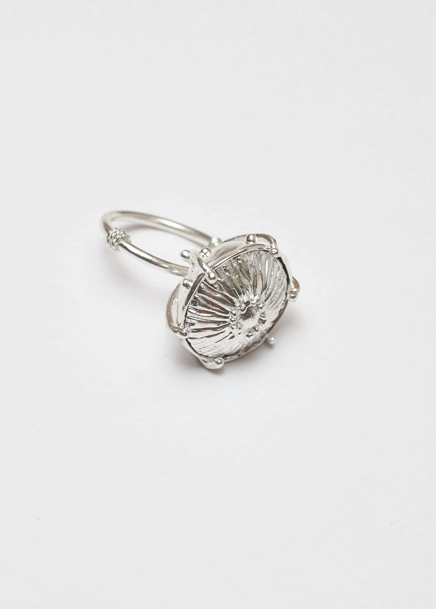 Anillo sombrerito maxi Plata