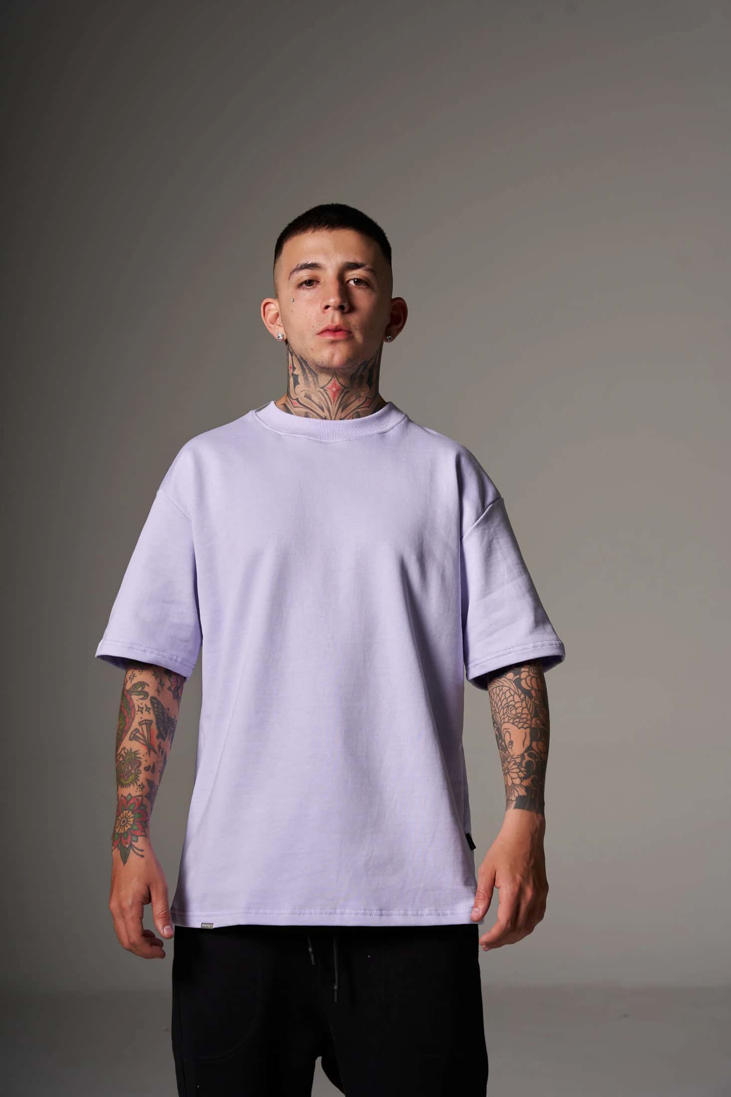 CAMISETA 300 GRAMOS 100% ALGODÓN LILA