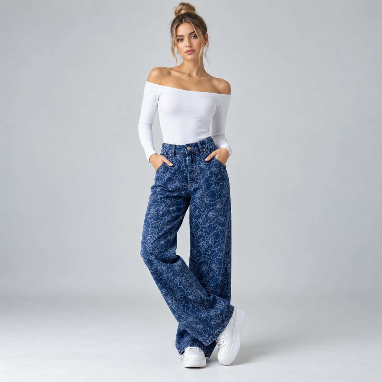 Jean Wide Leg Rigido Ax-3146 Premium