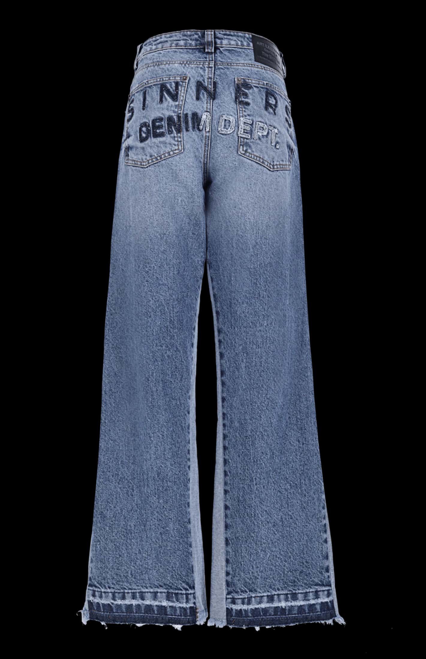 EMBROIDERED FLARED JEANS - miniatura 3