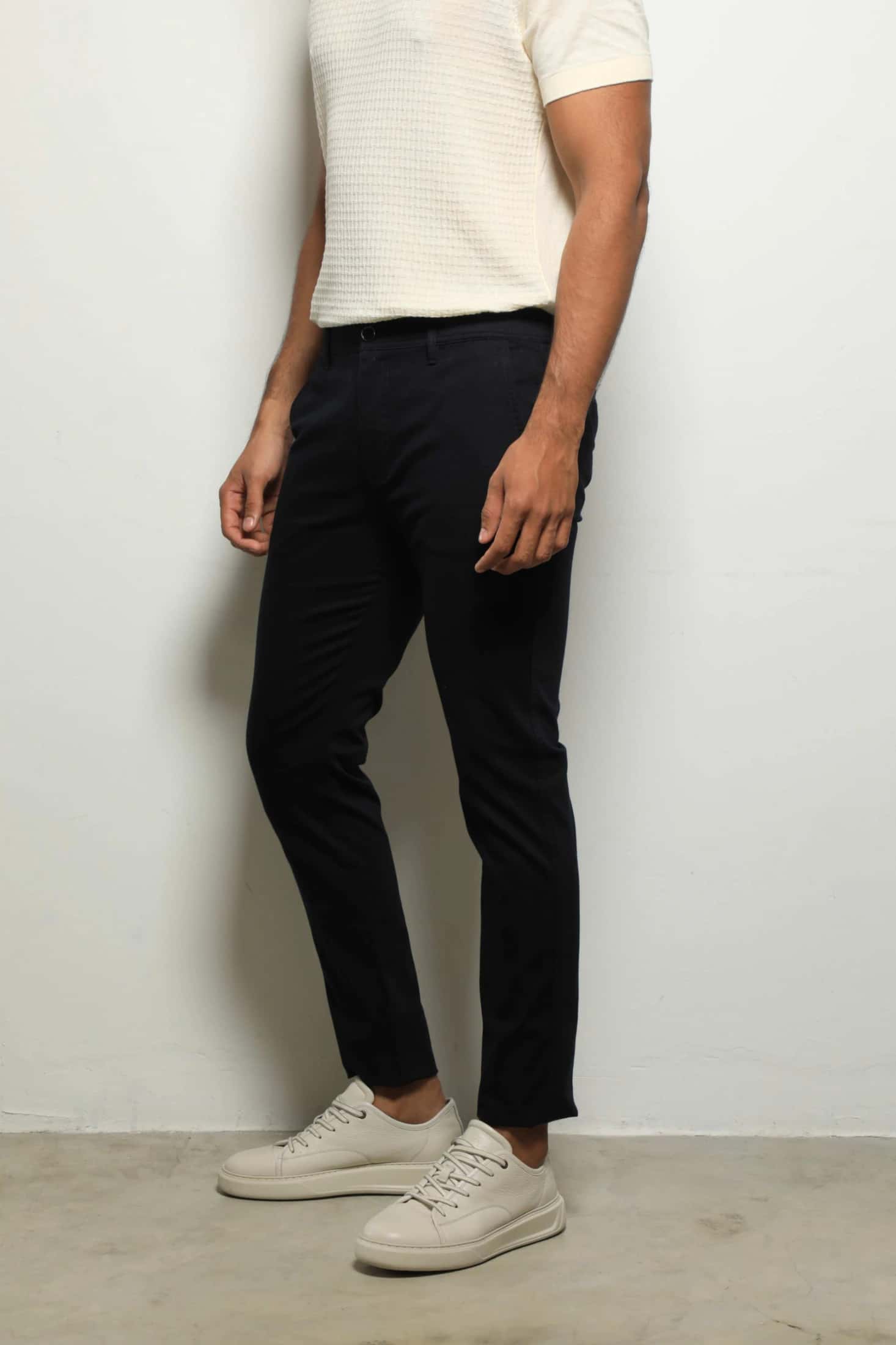 Pantalón Chino Pique Navy