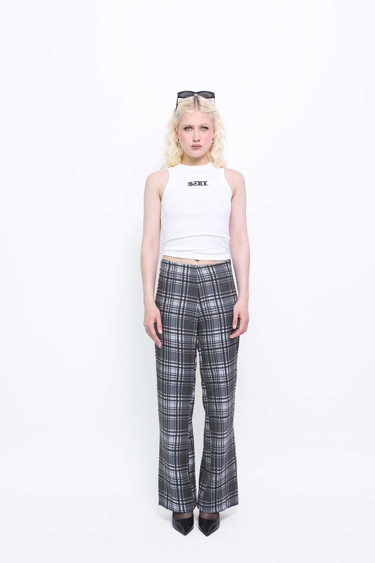 Everyday Pants in Black Plaid