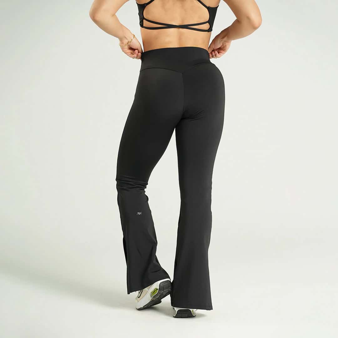 High Waist Flare Leggings Sens  Negro - miniatura 3