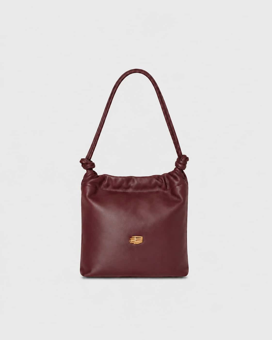 Le Sac Petite Burgundy Leather Bag