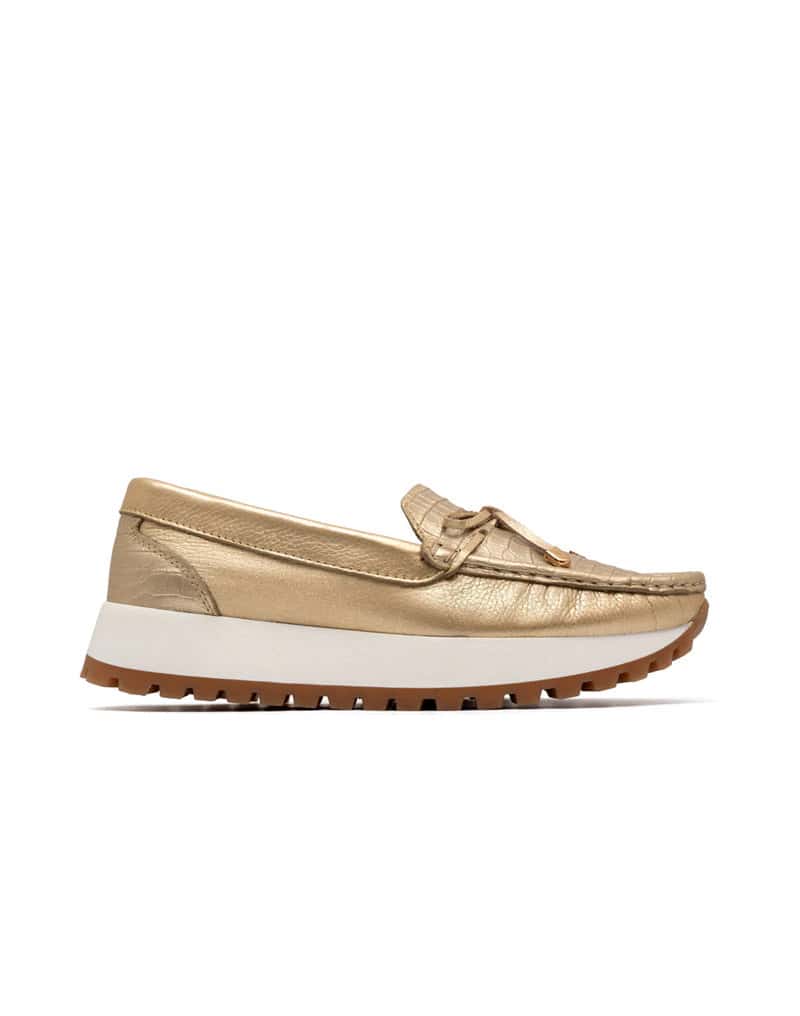 Mocasín en cuero de líneas sofisticadas  REF MARIETA02