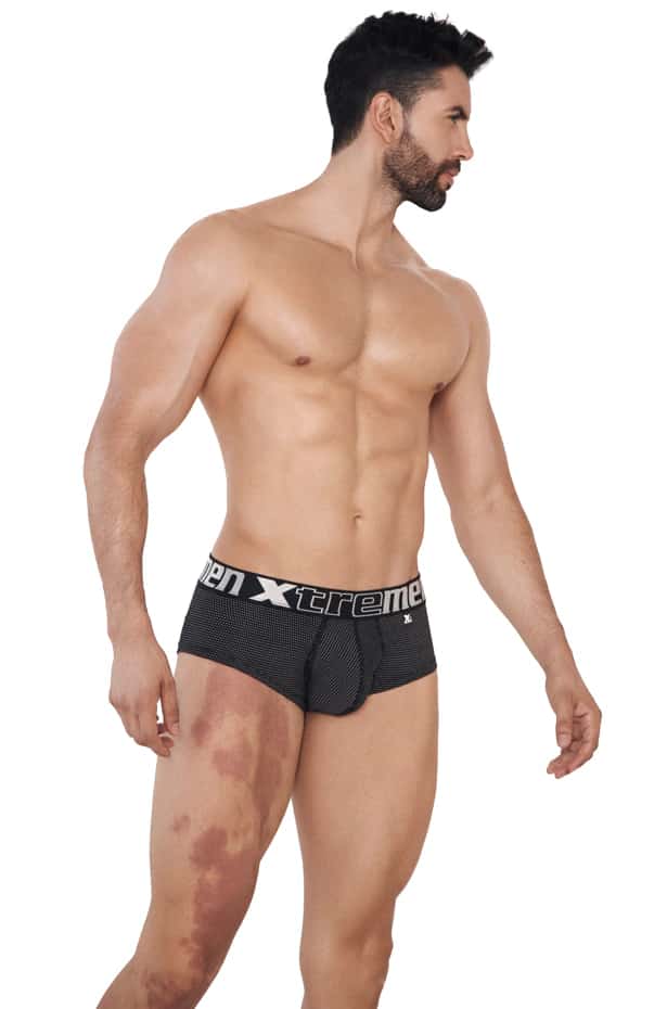 BRIEF MICROFIBRA MINIPRINT NEGRO BLANCO