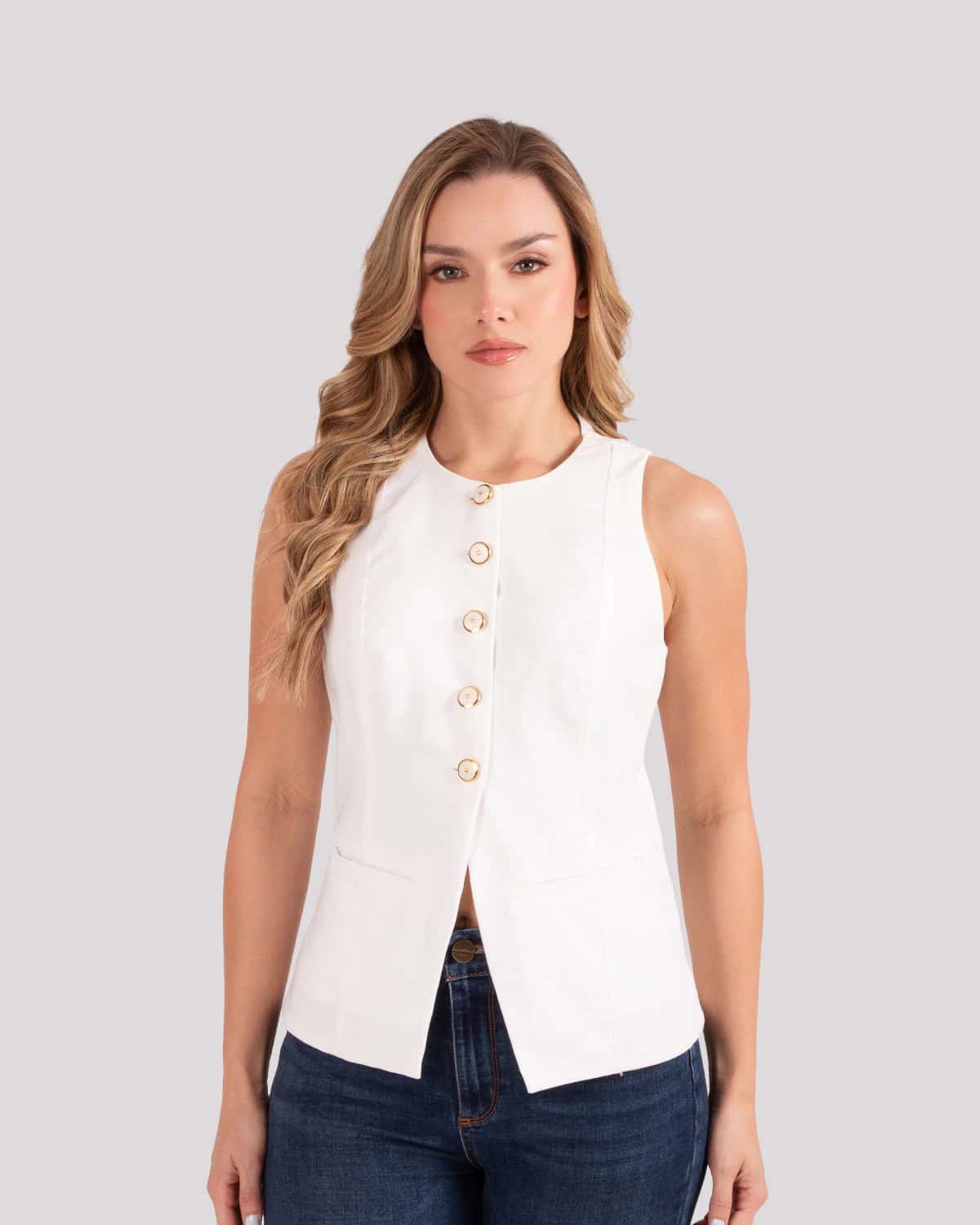 Chaleco ivory para mujer