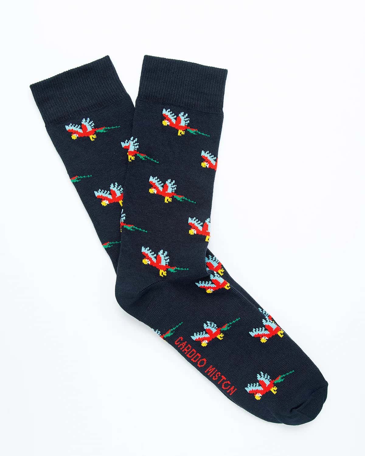 Medias Algodón Estampado Guacamayas
