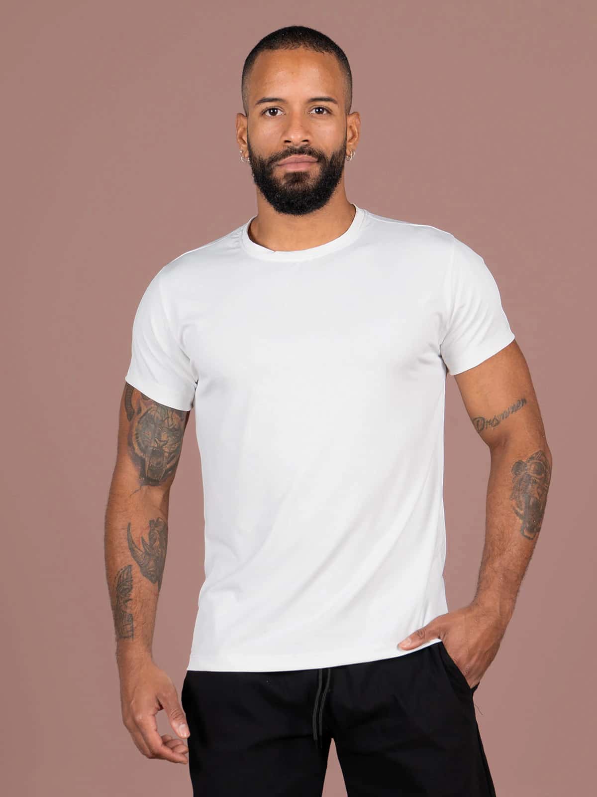 Camiseta basica hombre ibiza ivory