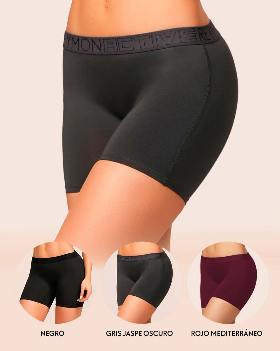 Trío de Bóxer Deportivo en Microfibra para Mujer Reymon Ref. 8302