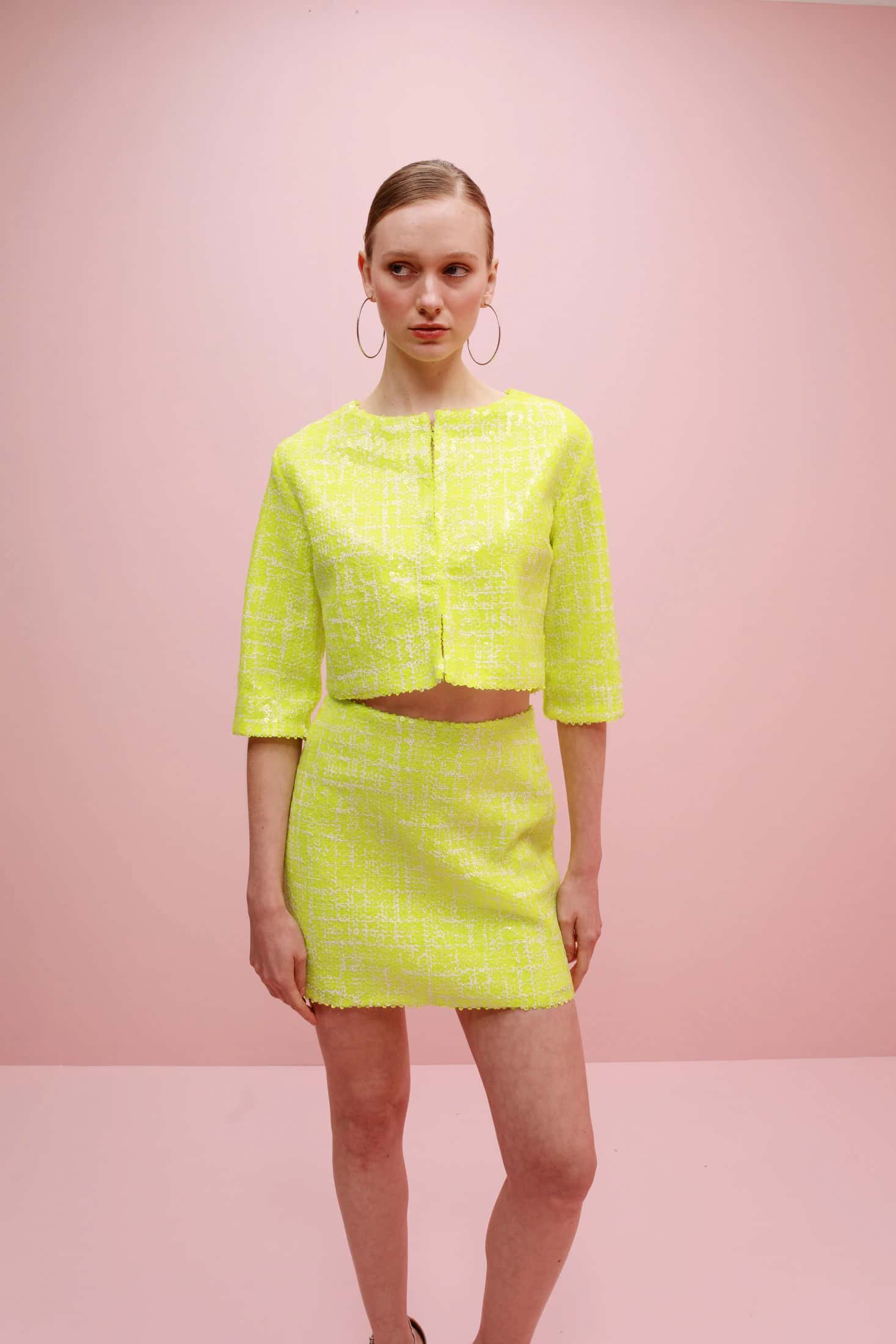 Lecca Cropped Sequin Jacket - miniatura 2