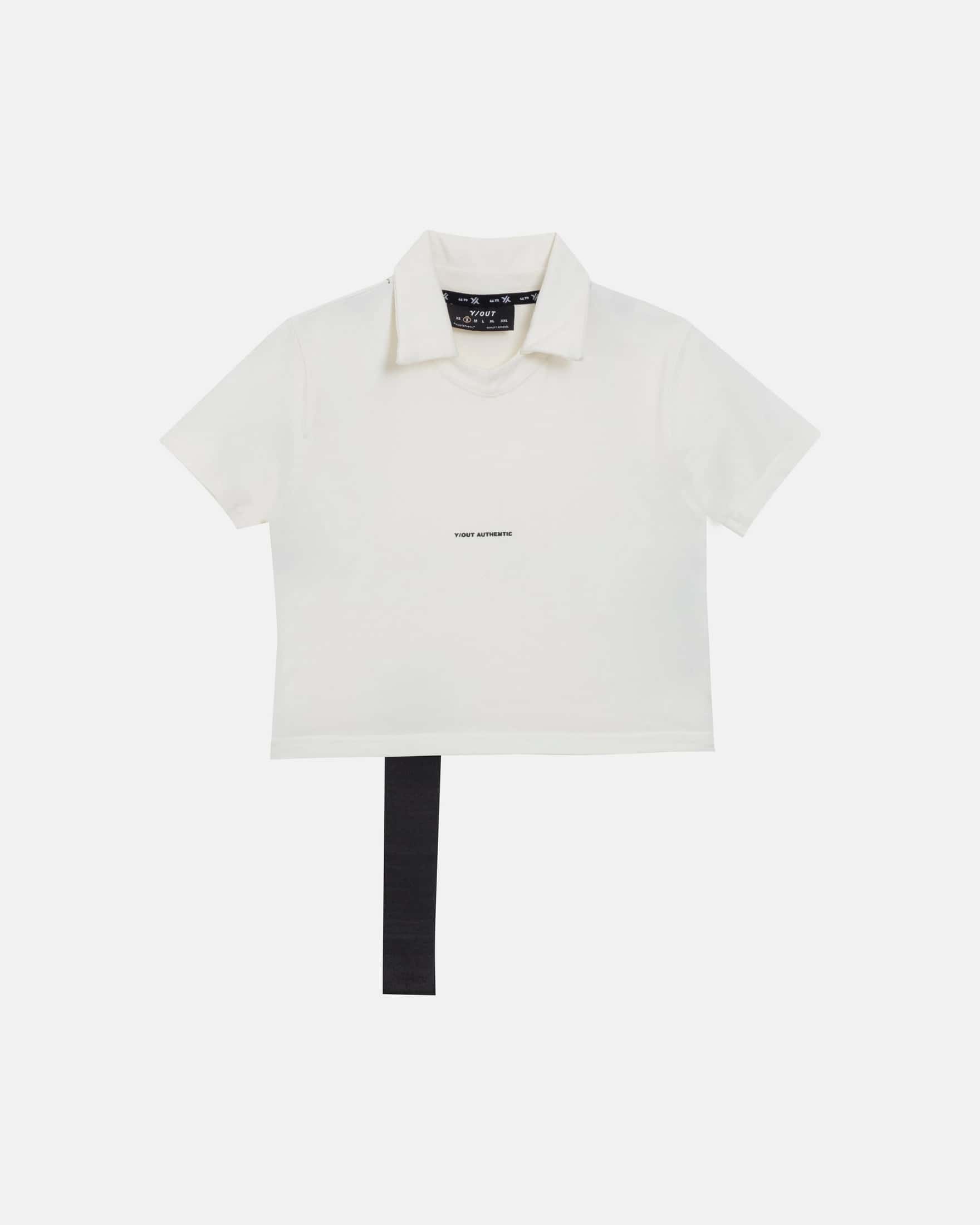 MIXED NECK POLO IVORY - miniatura 1