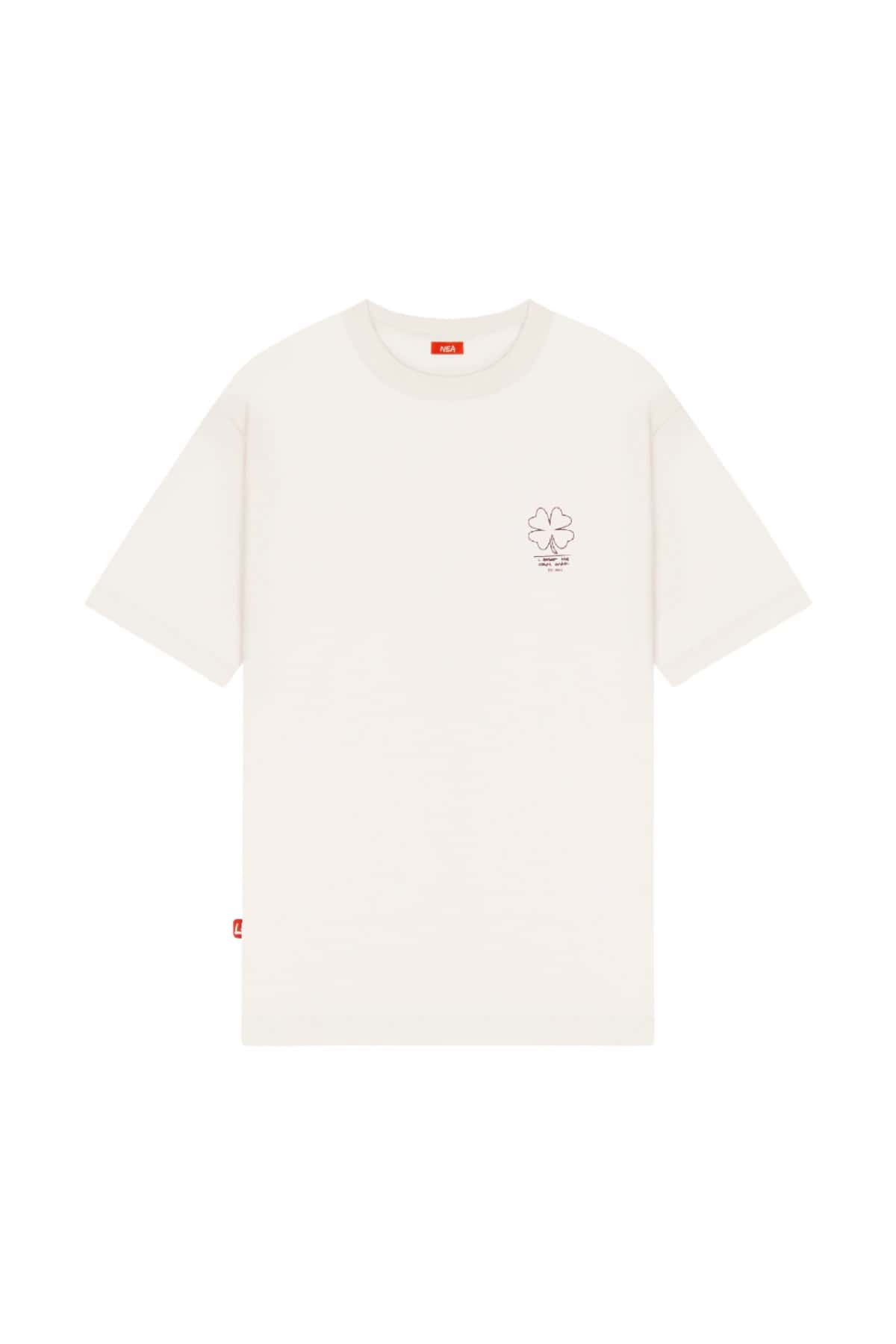 CAMISETA OVERSIZE FAITH MARFIL NEA - miniatura 2
