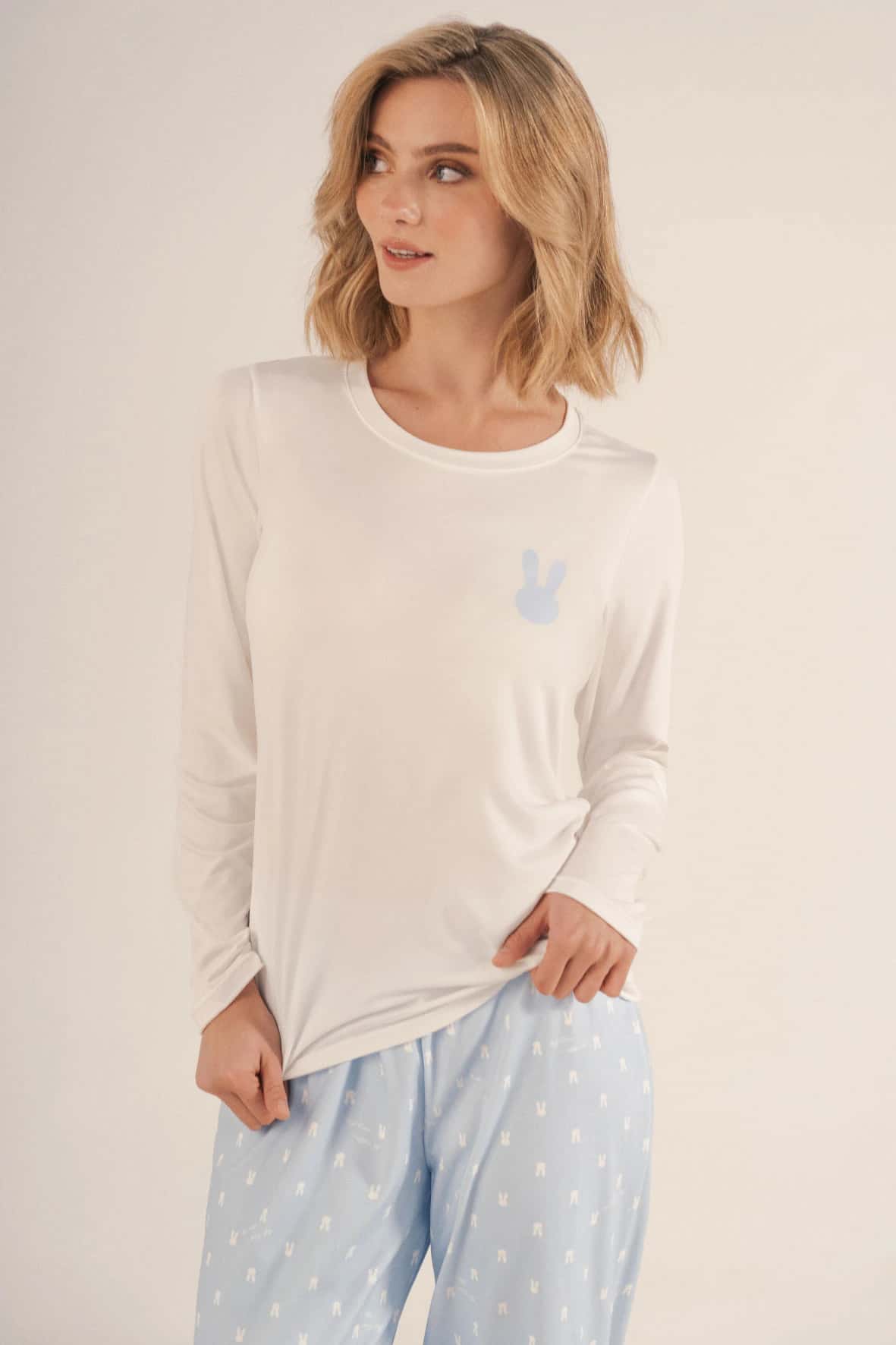 Pijama Pantalón Largo con Camiseta | Marca Aliada - miniatura 2