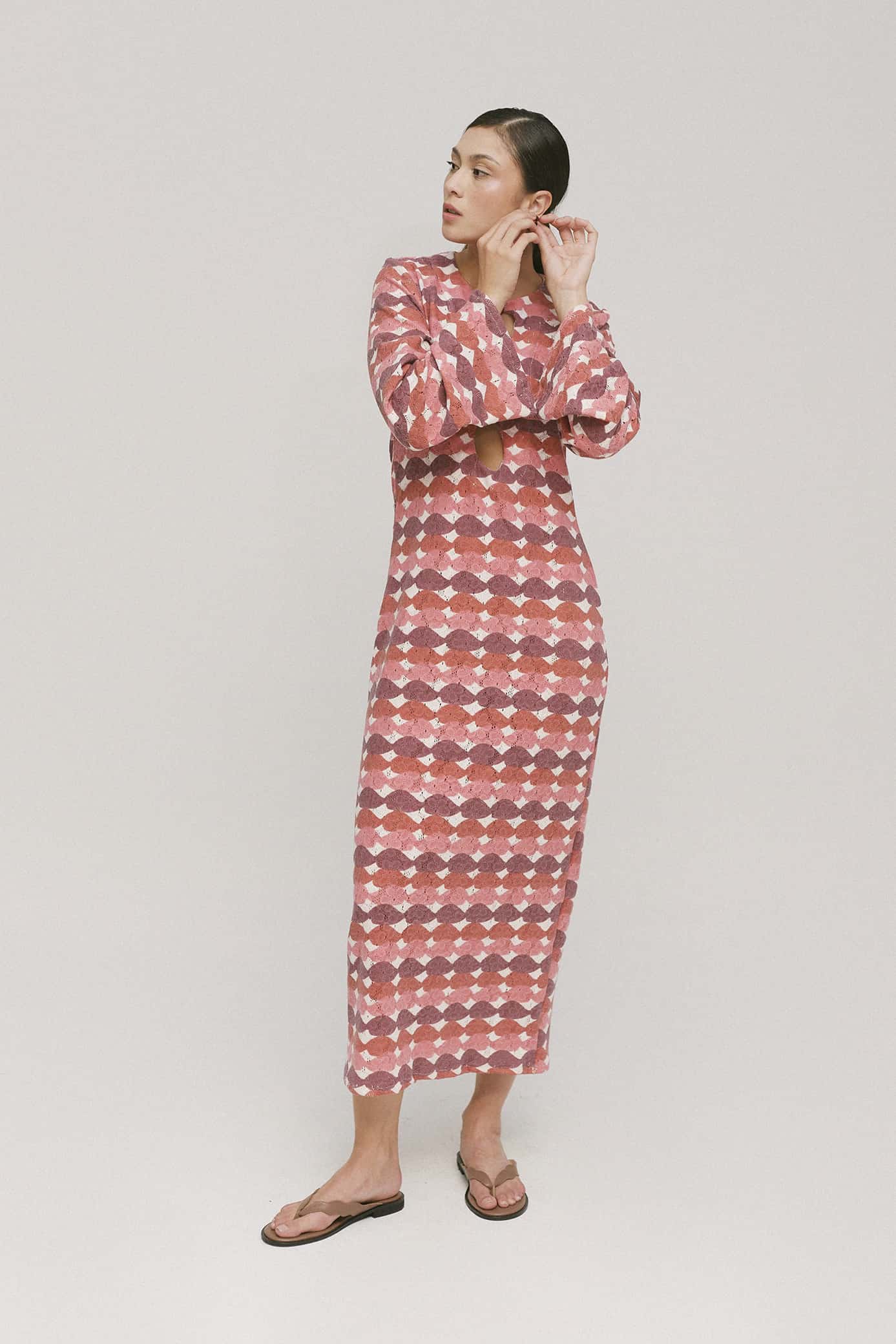 Vestido Holiday Glaseado Rojo