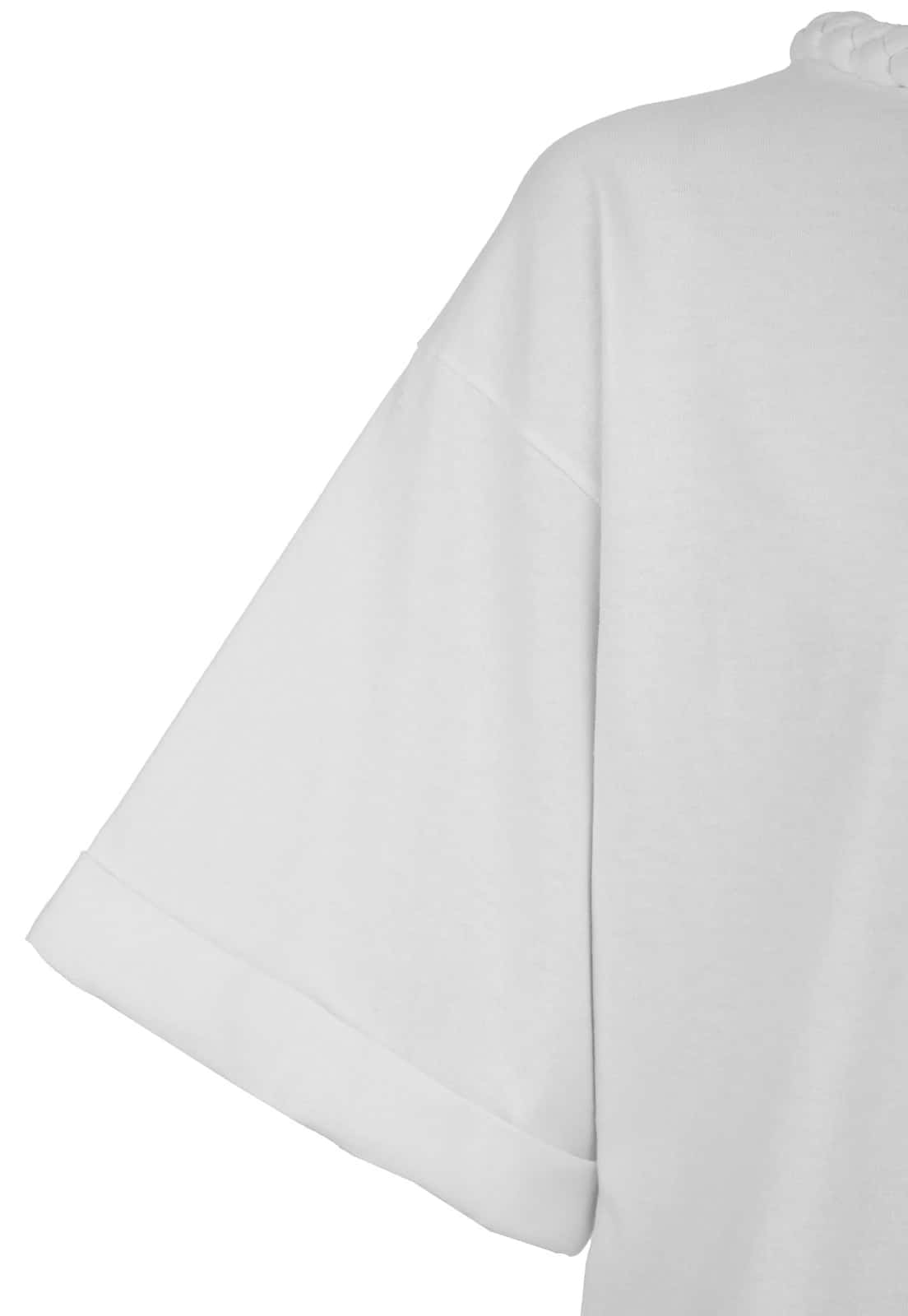 ONE-SLEEVE BRAIDED T-SHIRT - miniatura 4