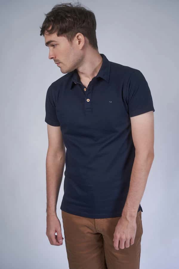 CAMISETA POLO AZUL