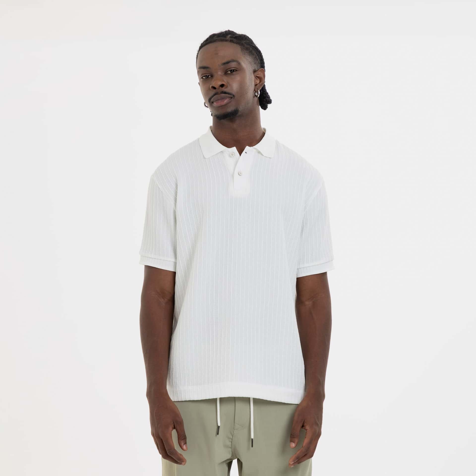 Refined Polo Knit Ivory