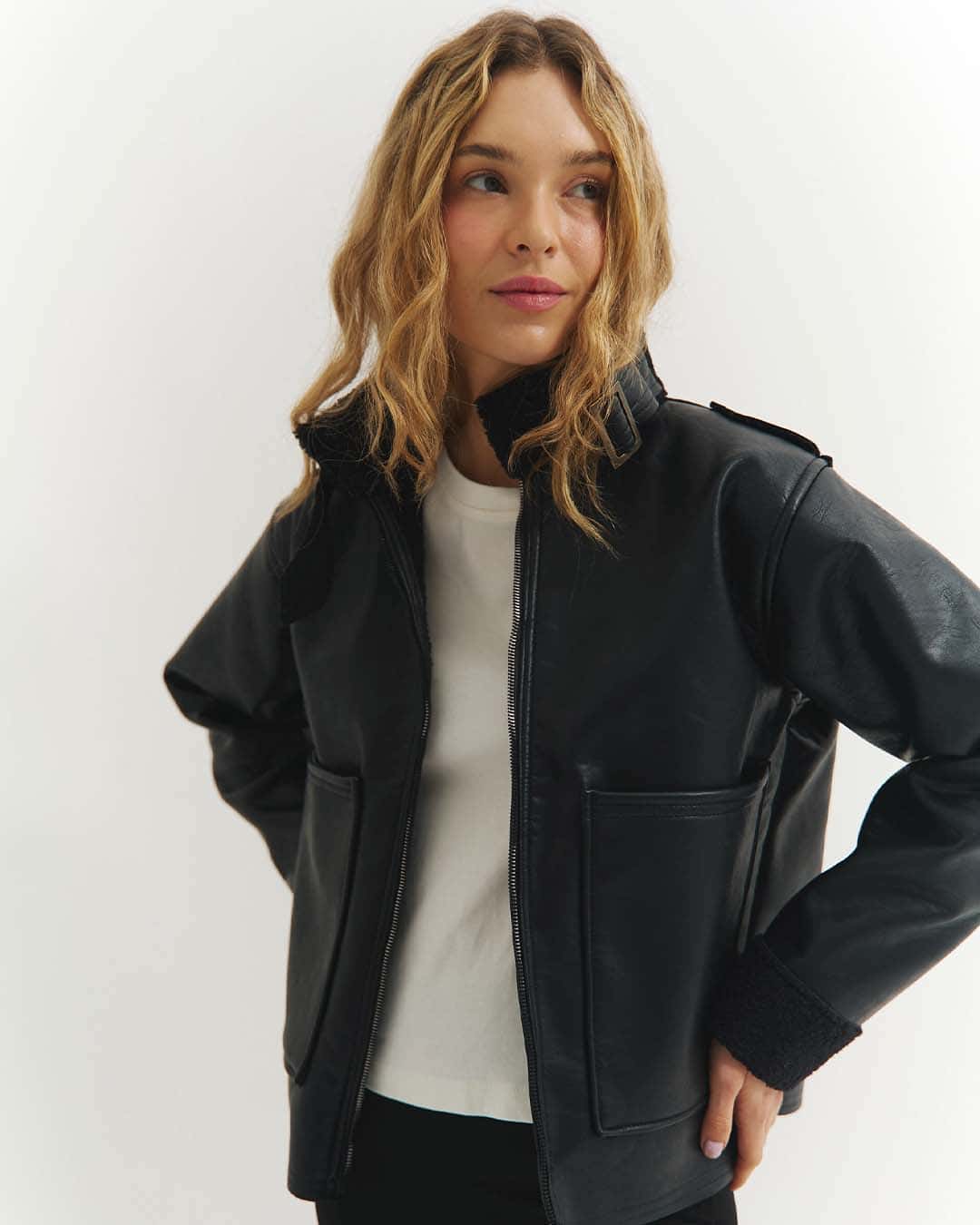 Chaqueta cazadora biker
