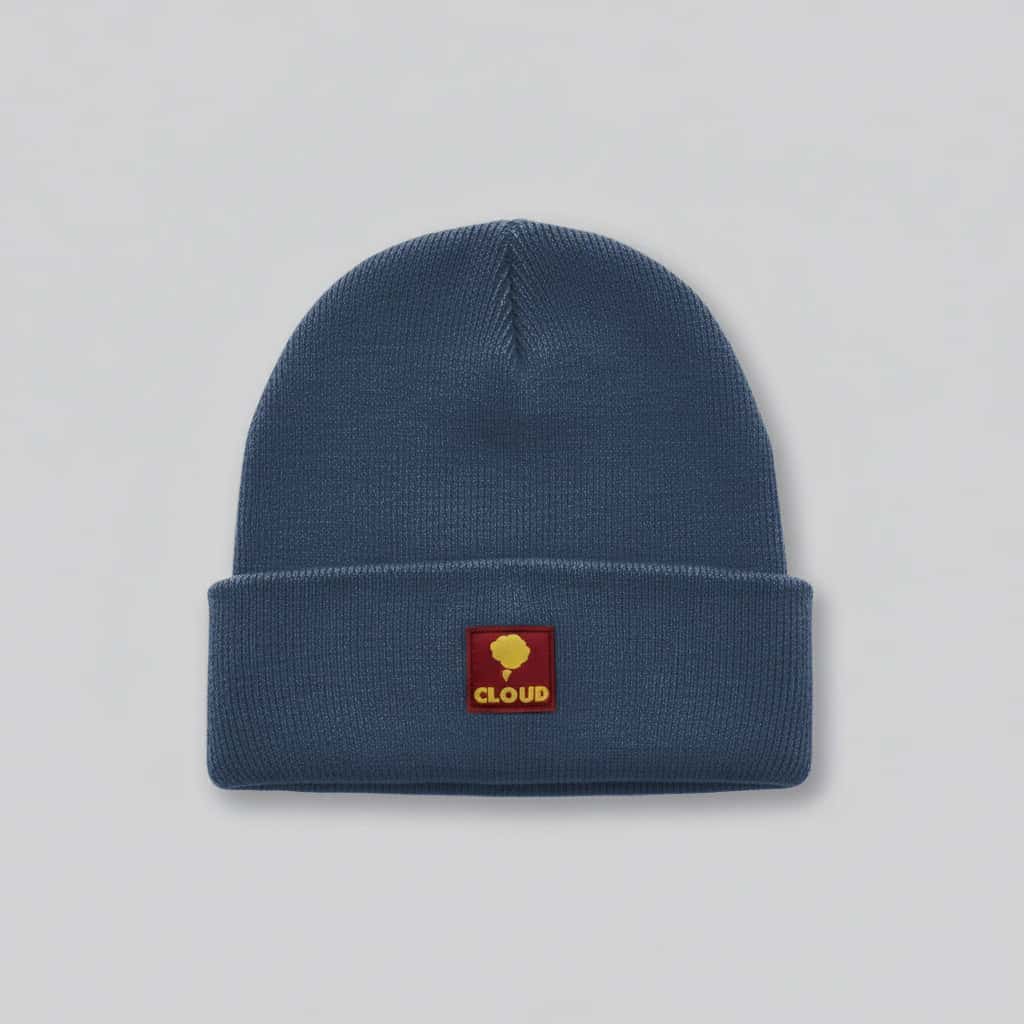 Beanie clásico azul steel