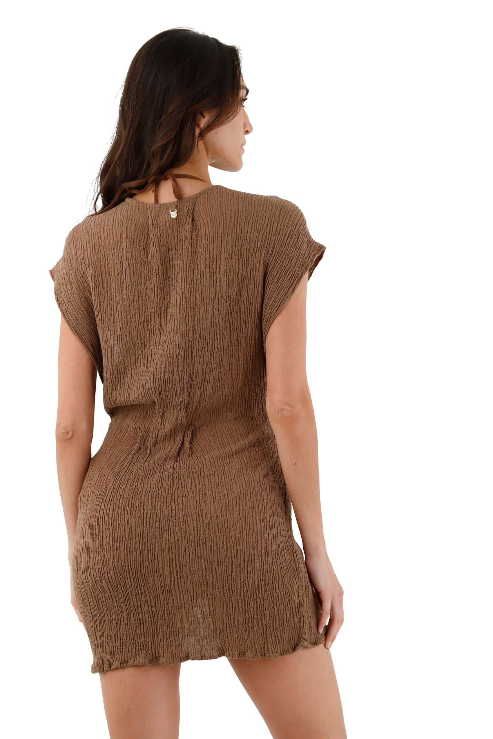 Earth Brown Jezebel Dress - miniatura 2