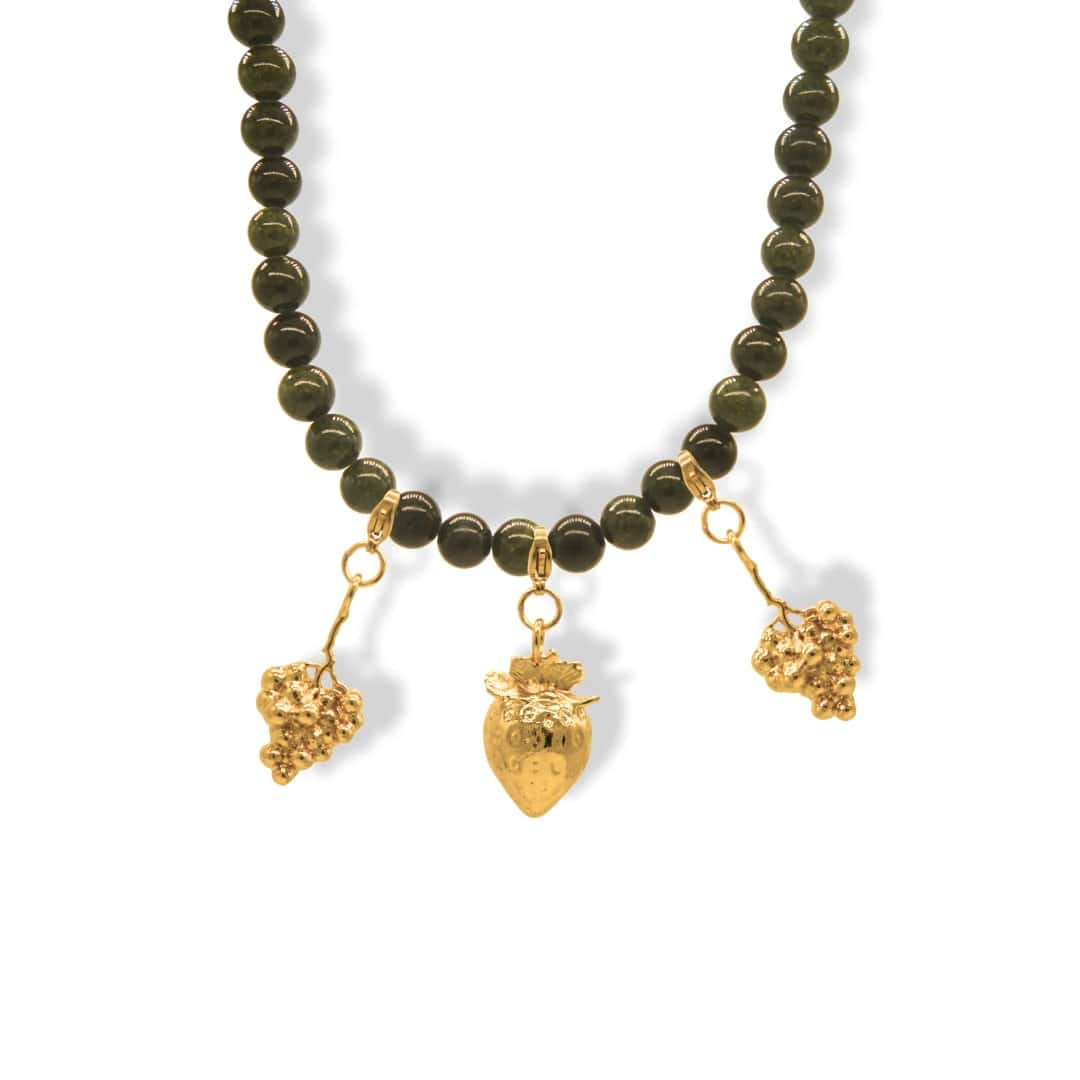 Charm de uva para collar