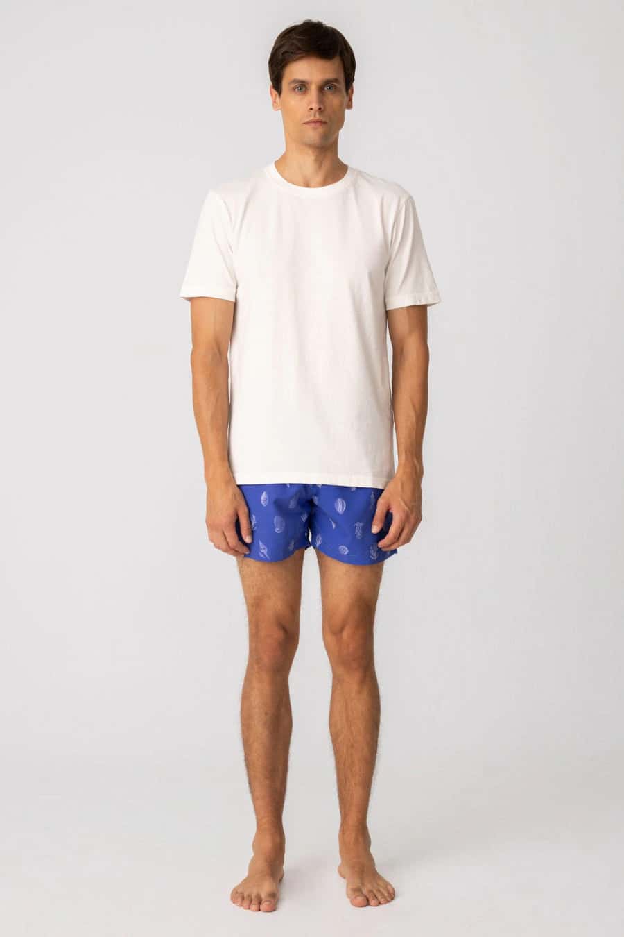Men's cotton t-shirt white albatros