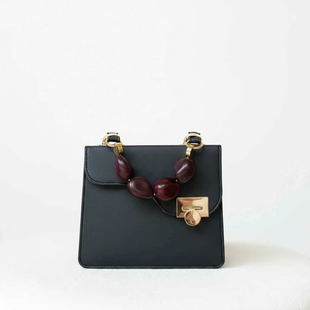 Black Lemer Cactus Line with Wine Tagua Handle