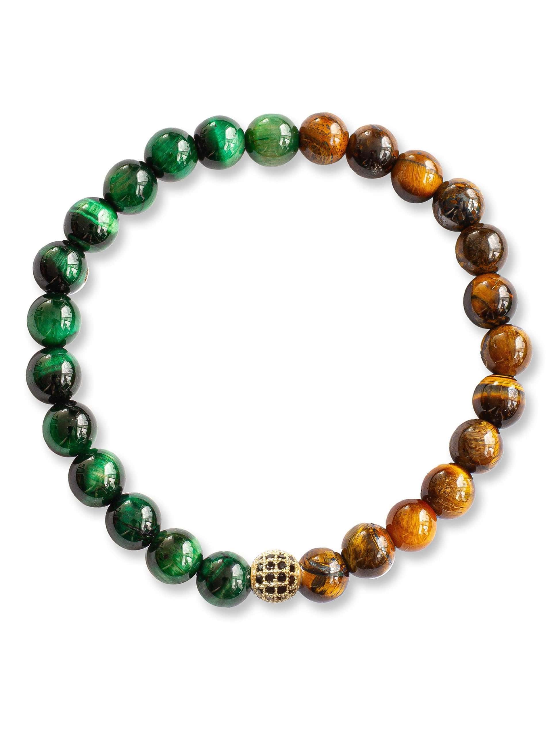 Brazalete Ojo de Tigre Mixto 6mm