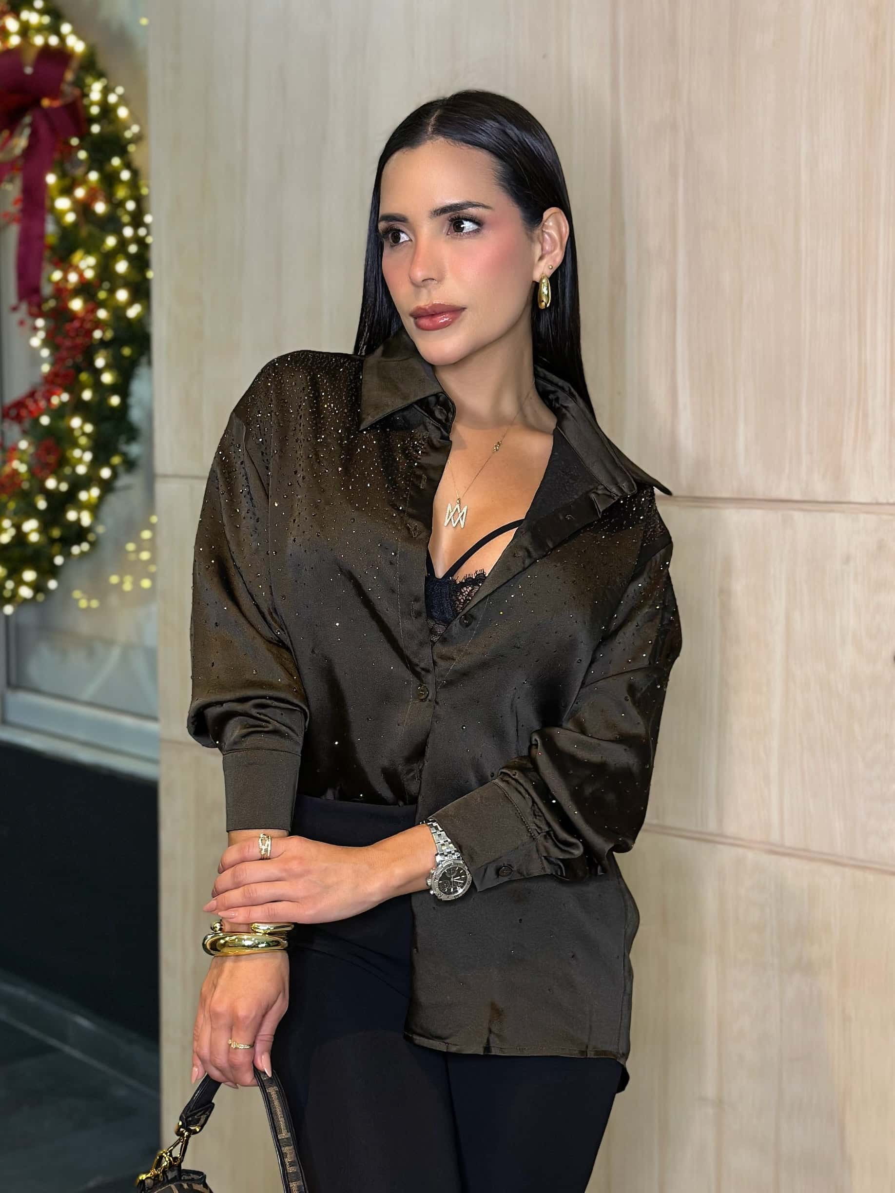 BLUSA INES CAFÉ