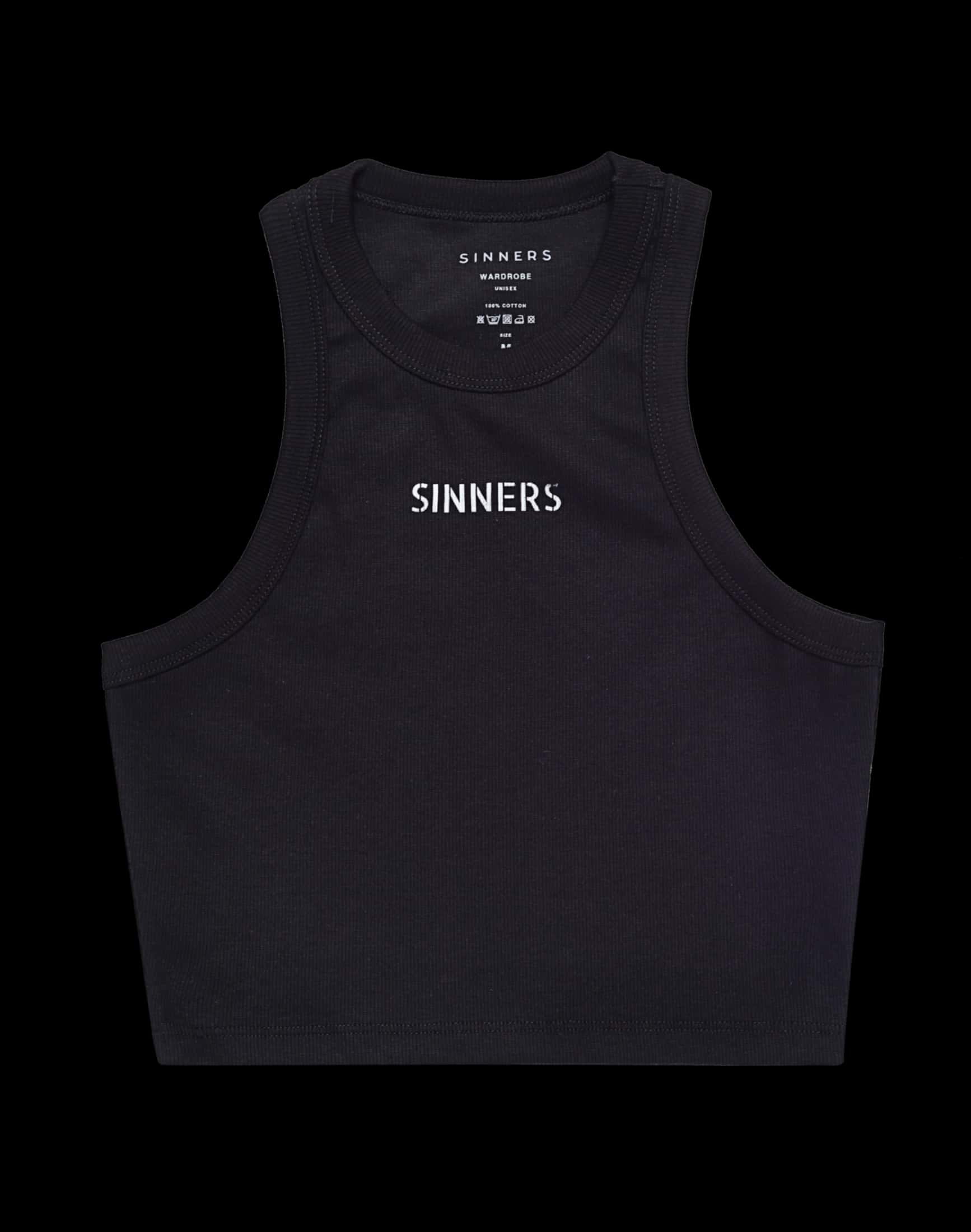 SINNERS BLACK WOMEN TANK TOP