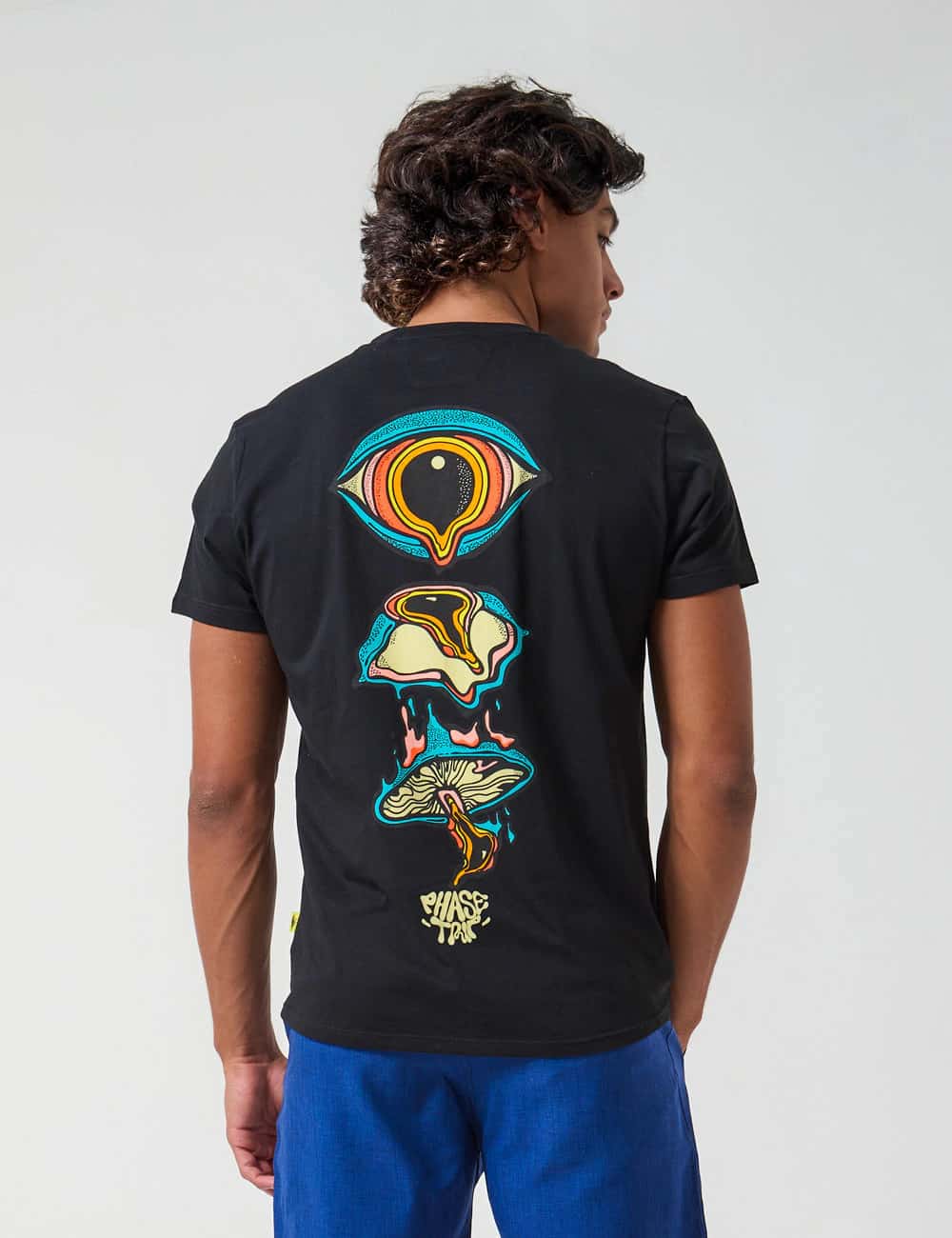 Camiseta Regular Fit Phase Trip negro Hombre
