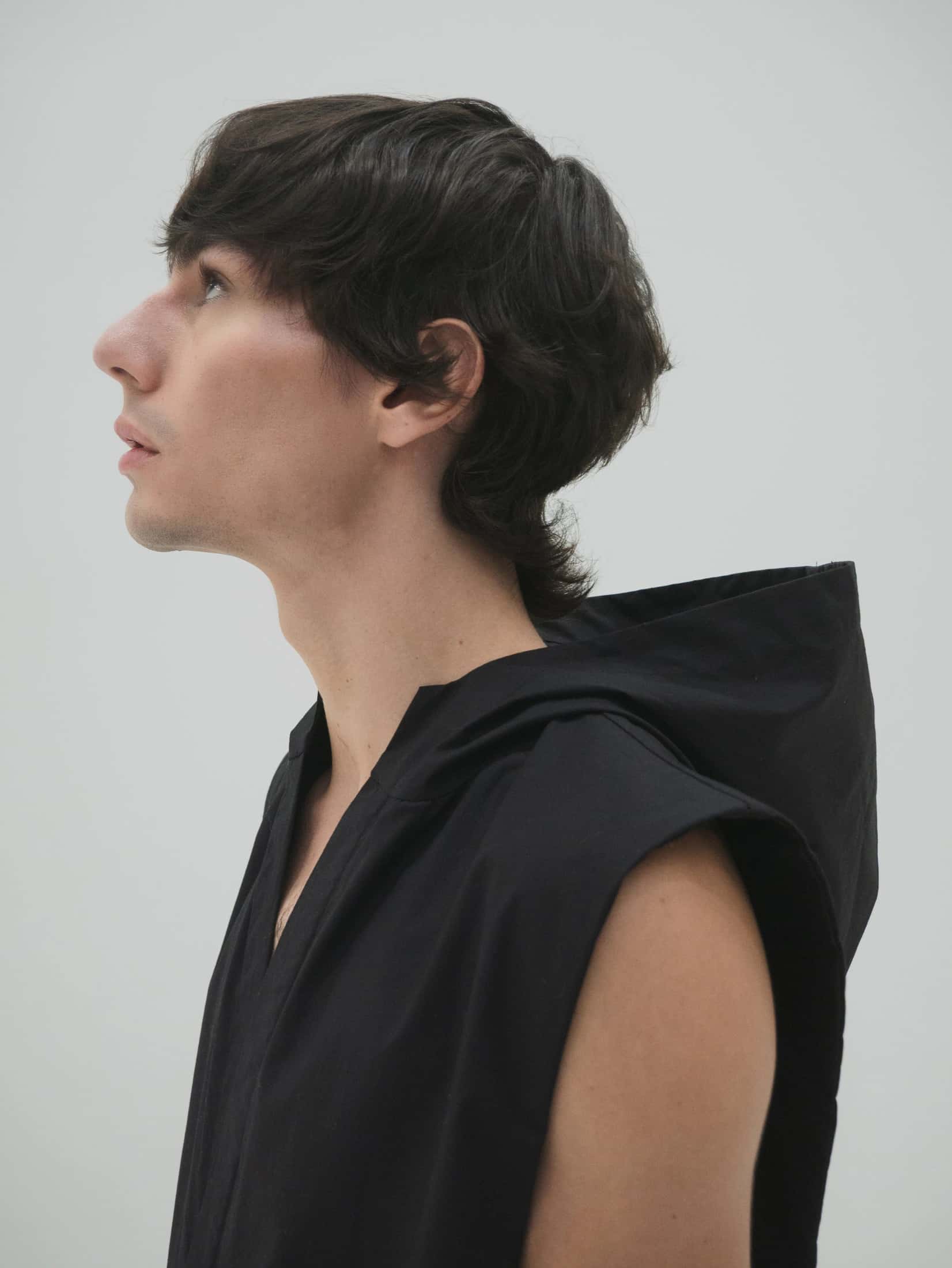 Hooded shirt-dress Men - miniatura 3