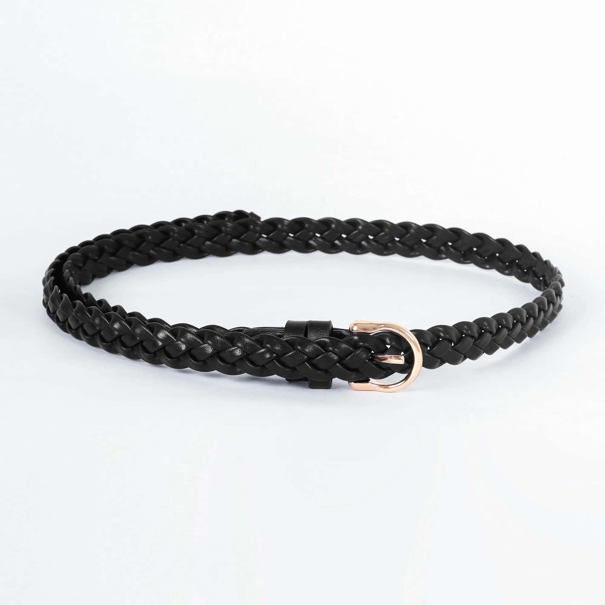 Cinturon Trenzado Negro