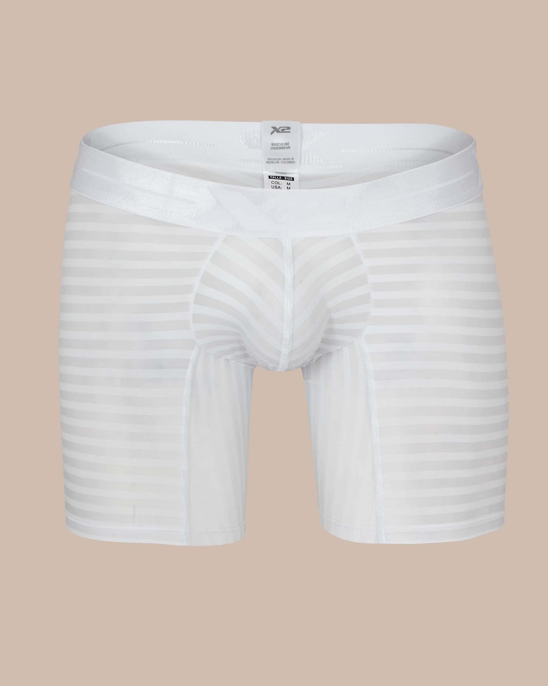 Bóxer Medio Fratello Nylon Blanco X2