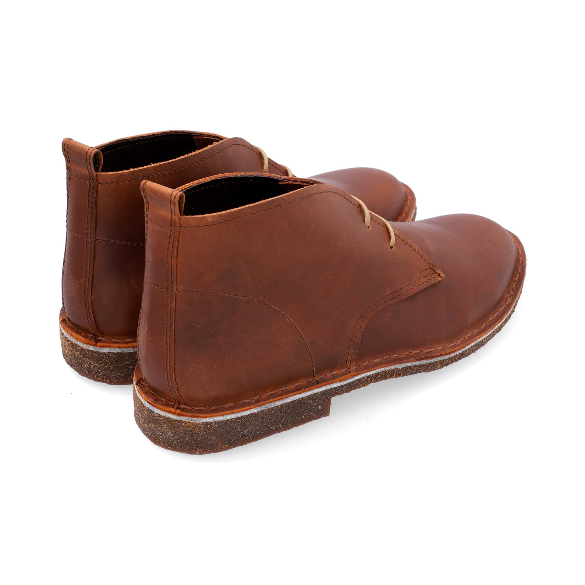 Botas Desert Hombre Cuero Graso Cafe Botas Hombre - miniatura 2