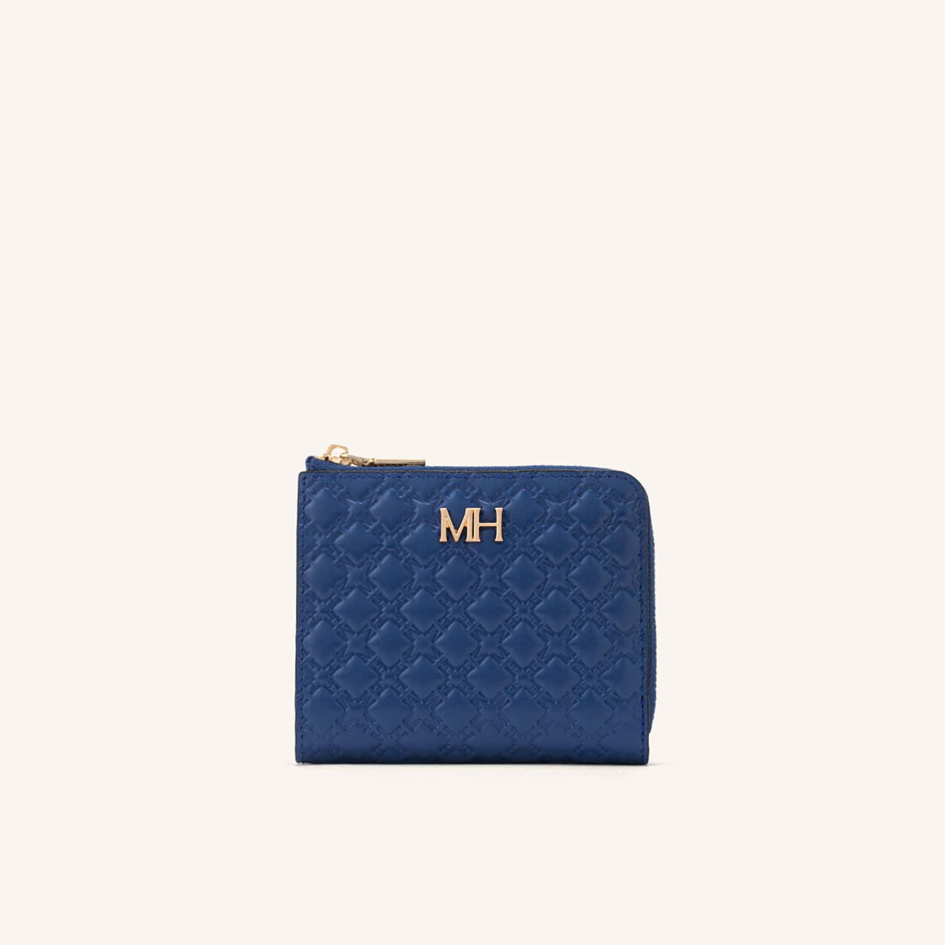 Billetera Zip Light Pequeña Azul Sarah