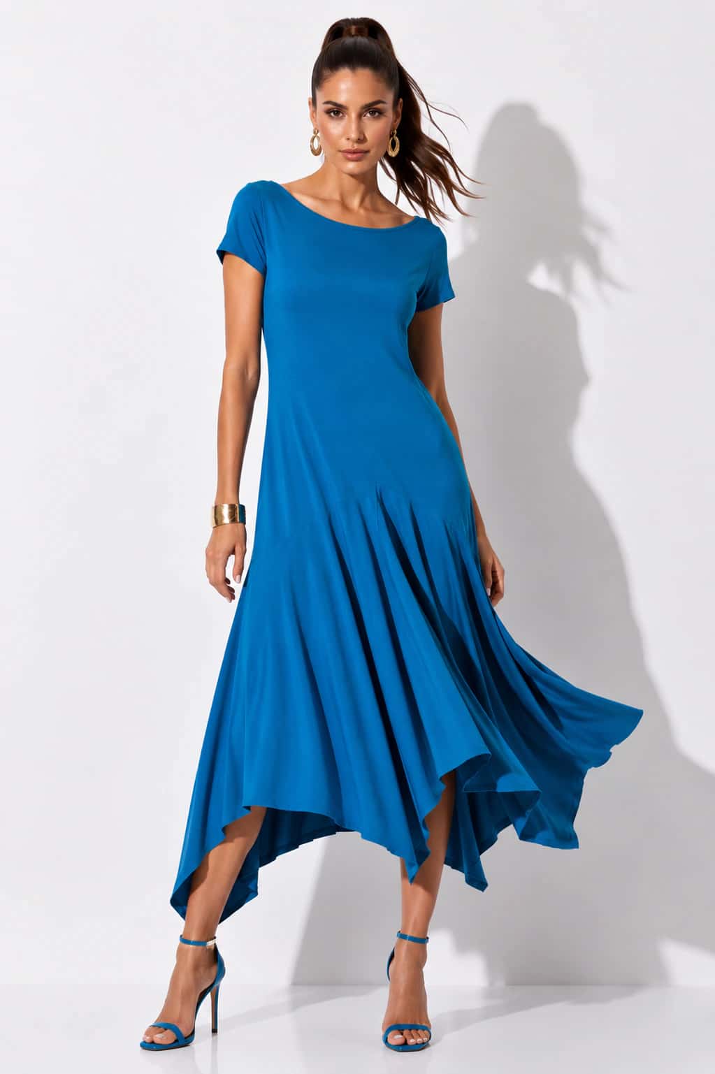 Vestido Nicolasa Petróleo - miniatura 1