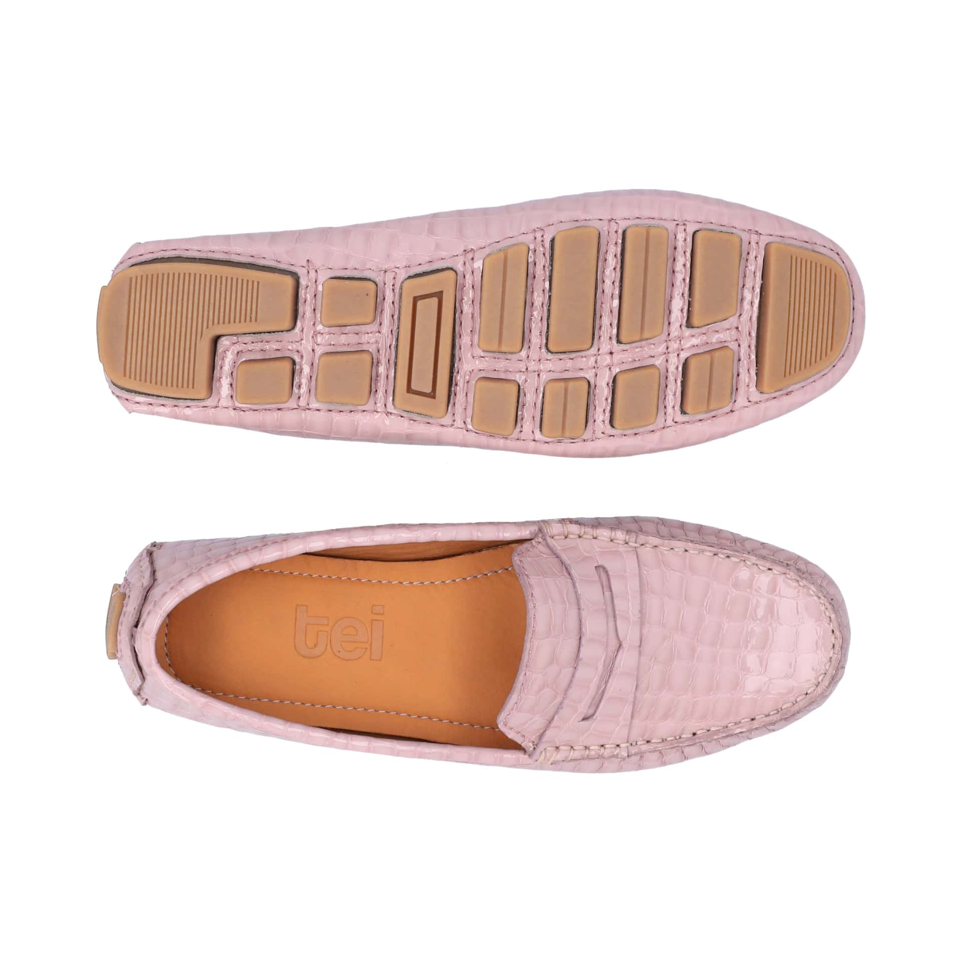 Mocasines Mujer Penny Cuero Maggie Rosa - miniatura 3