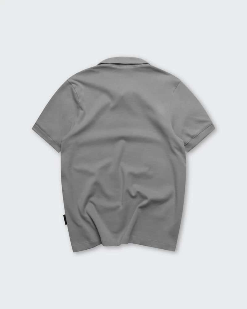 Polo Relaxed Fit Gris Cemento - miniatura 6