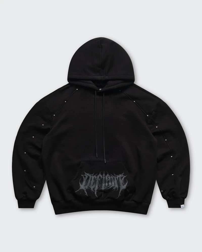 Hoodie Negro Oversize Obsidian - miniatura 1