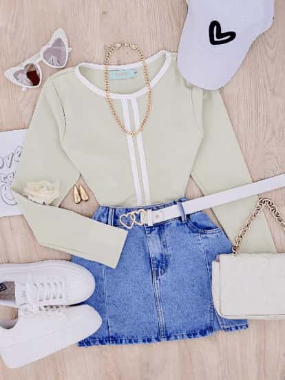 Blusa Katty verde pistacho