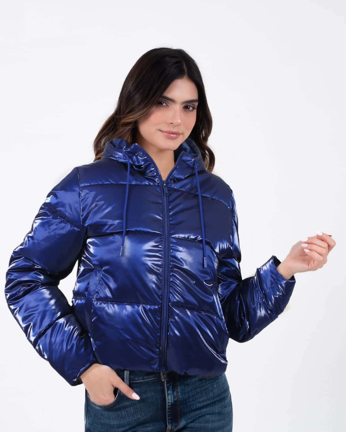 Chaqueta azul para mujer