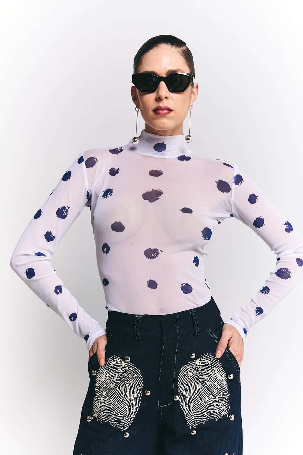 Top mesh Fingerprint Dots